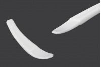 Spatule en plastique pour crème (PE) de couleur blanche 51 x 19 mm - 24 pcs