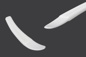 Kosmetikspachtel (PE) für Creme weiß 51x9 mm - 24 Stücke-1