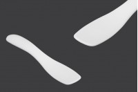 Spatule en plastique pour crème (PE) de couleur blanche brillante 61 x 13 mm - 24 pcs