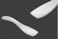 Spatule en plastique pour crème (PE) de couleur blanche brillante 73 x 15 mm - 24 pcs