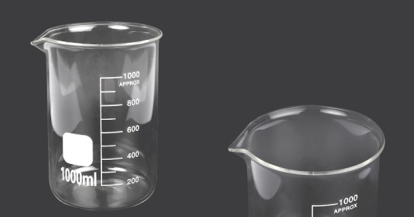 Bicchiere Cilindrico Forma Bassa Con Becco Vetro Graduato Pyrex®/Duran - Foto 8