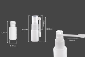 Bottiglietta da 10 ml con pompa di iniezione locale per l'uso  medicinale - 12 pz-bildabmessungen