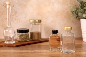 Flasche mit 50 ml Zylinderglas-6