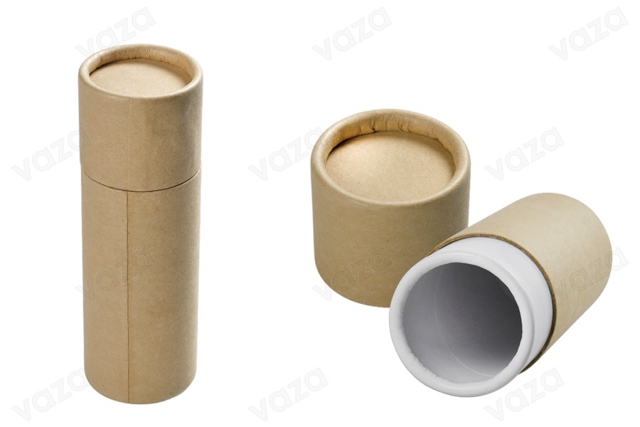 Schachtel zylindrisch aus Kraftpapier 42x125mm für Flaschen- 12 Stücke Schachtel zylindrisch aus Kraftpapier 42x125mm für Flaschen- 12 Stücke-produktbild