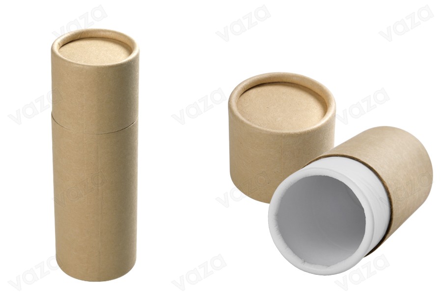 Schachtel zylindrisch aus Kraftpapier 46x134mm für Flaschen- 12 Stücke Schachtel zylindrisch aus Kraftpapier 46x134mm für Flaschen- 12 Stücke-produktbild