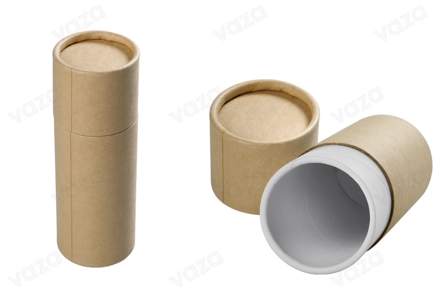 Schachtel zylindrisch aus Kraftpapier 51x145mm für Flaschen- 12 Stücke Schachtel zylindrisch aus Kraftpapier 51x145mm für Flaschen- 12 Stücke-produktbild