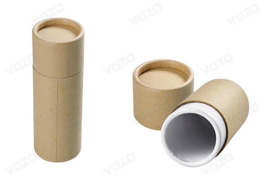 Schachtel zylindrisch aus Kraftpapier 36x102mm für Flaschen- 12 Stücke Schachtel zylindrisch aus Kraftpapier 36x102mm für Flaschen- 12 Stücke-εικόνα_προϊοντική