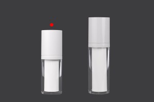 Flacon rechargeable airless en plastique de 15 ml pour crème avec étui extérieur en acrylique-εικόνα_σύνθεση