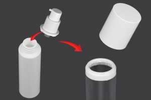 Weiße Ersatzflasche mit weißem Deckel für Code 1016-4-30-bildgruppe