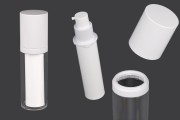 Μπουκάλι airless 30 ml επαναγεμιζόμενο για κρέμα πλαστικό με εξωτερική ακρυλική θήκη