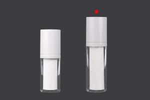 30-ml-Airless-Nachfüllflasche aus Kunststoff für Creme mit äußerem Acrylgehäuse-3