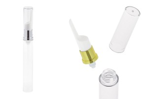 Bottiglietta Airless da 15 ml trasparente con tappo, ideale per sieri.-εικόνα_προϊοντική
