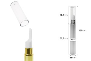 Flacon airless de 15ml pour sérum avec corps et bouchon colorés-εικόνα_διαστάσεις