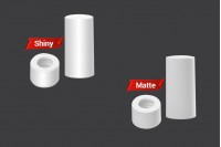 Plastic collar ring with matching cap for 5ml to 100ml dropper bottles