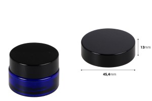 Kapak plastik i zi me guarnicion të brendshëm për kavanoza 20 ml-imazh_dimensione