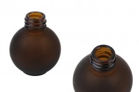 Μπουκάλι 20 ml γυάλινο, σφαιρικό σε χρώμα καραμελέ αμμοβολής