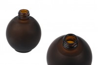 50ml frosted amber spherical glass bottle