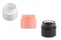 Glass jar for cream 10 ml in various colors - without cap