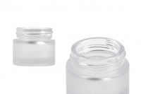 Pot en verre sablé pour crème 10 ml - sans couvercle