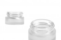 Pot en verre sablé pour crème 5 ml - sans couvercle