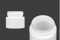 Glass cream jar 50 ml in white color - without cap