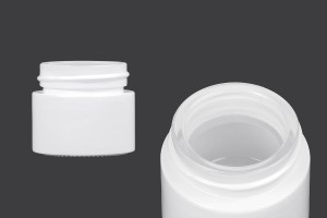 Cremeglas 50 ml in weißer Farbe – ohne Deckel-1