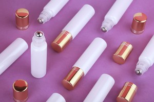 Rollon-Glasflasche 10ml weiß mit Metallkugel-3