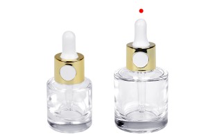30ml-Glasflasche mit Tropfer in Silber- oder Goldfarbe und Sieb-7