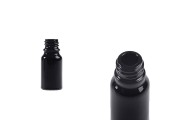 Glass black bottle for essential oils 10 ml with PP18 spout