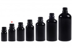 Flacon en verre noir pour huiles essentielles 10 ml avec bec verseur PP18