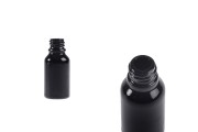 Schwarze Glasflasche für ätherische Öle 15 ml mit PP18-Auslauf