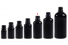 Flacone in vetro nero per oli essenziali da 30 ml con beccuccio PP18
