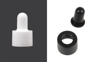 Set anello e ciuccio in plastica per contagocce e beccuccio per biberon PP18-1