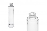 Zylindrische Glasflasche 30 ml transparent mit PP18-Auslauf
