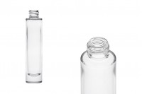 Flacon cylindrique en verre 30 ml transparent avec bec verseur PP18