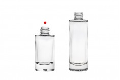 30 ml transparent glass bottle with PP18 spout