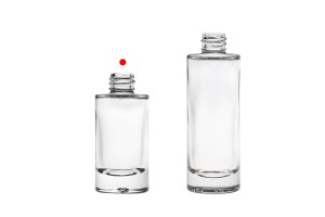 30ml transparente Glasflasche mit 18/415-Auslauf-bildgruppe