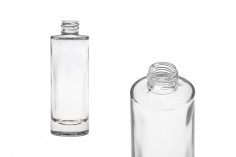 50 ml transparent glass bottle with PP18 spout