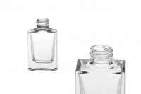 Flacon de sticlă de 15 ml transparent în formă dreptunghiulară cu bec PP18