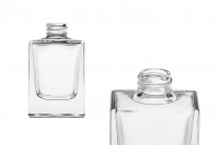 Flacon de sticlă de 30 ml transparent în formă dreptunghiulară cu bec PP18