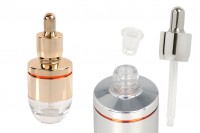 30 ml Glasflasche mit Aluminiumbeschichtung, Tropfer und Abtropffläche