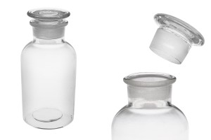 Μπουκάλι φαρμακείου 1000 ml διάφανο με γυάλινο καπάκι-εικόνα_προϊοντική
