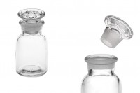 Pharmacy bottle 30 ml clear with glass cap