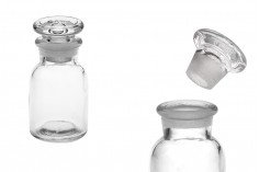 Apothekerflasche 30 ml transparent mit Glasverschluss