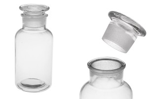 Μπουκάλι φαρμακείου 500 ml διάφανο με γυάλινο καπάκι-εικόνα_προϊοντική