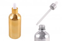 Glass bottle 100 ml with dropper for cosmetic products