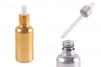 Glass bottle 50 ml with dropper for cosmetic products