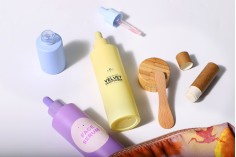 Γυάλινο μπουκαλάκι 50 ml με σταγονόμετρο σε ΜΑΤ παστέλ χρώματα