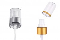 Spray d'huile en aluminium PP24/410 de couleur argent ou or mat et capuchon transparent