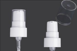 Pompe à crème en plastique avec bouchon pour flacons avec fermeture de sécurité Sertissage 20 mm-photo_produit